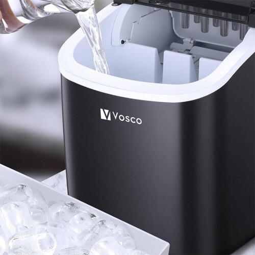 Vosco VHZB-12H Set Üstü Parmak Buz Makinesi, 12 kg/gün Kapasiteli, Siyah - 3