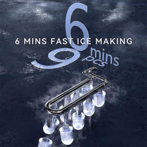 Vosco VHZB-12HB Set Üstü Parmak Buz Makinesi, 12 kg/gün Kapasiteli, Beyaz - 6