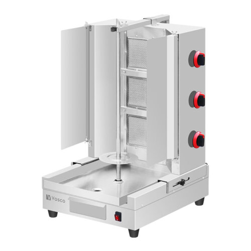 Vosco VKM-NG3R Alttan Motorlu 3 Radyanlı Döner Makinesi, Doğalgazlı - Vosco