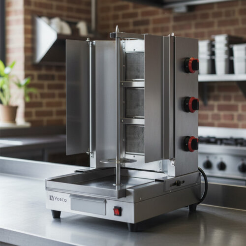 Vosco VKM-NG3R Alttan Motorlu 3 Radyanlı Döner Makinesi, Doğalgazlı - 6