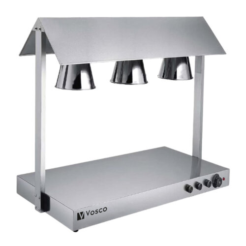 Vosco VLM-3S Üç Isıtıcı Lambalı Sıcak Teşhir Ünitesi, 105x50x70 cm - Vosco