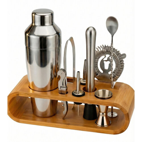 Vosco VSC-10F 10 Parça French Kokteyl Shaker Seti, 750 ml - Vosco