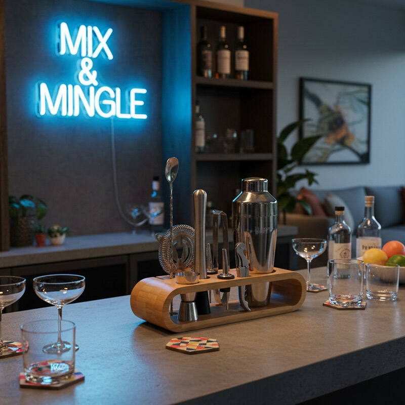 Vosco VSC-10F 10 Parça French Kokteyl Shaker Seti, 750 ml - Vosco