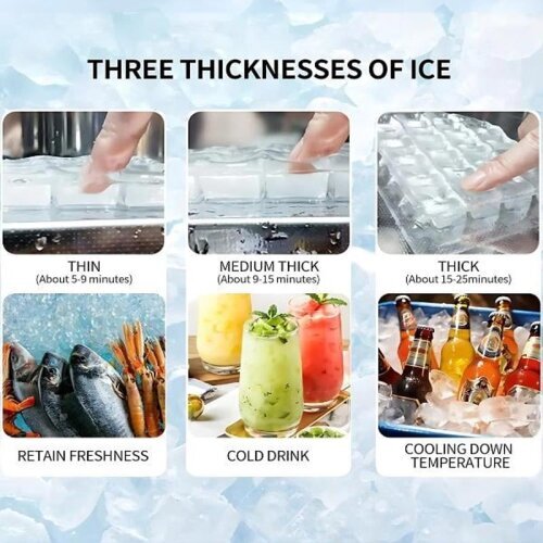 Vosco VSC-35C Hopper Cube Ice Machine, 35 kg/day Capacity - 5