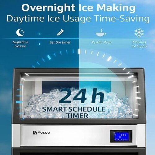 Vosco VSC-35C Hopper Cube Ice Machine, 35 kg/day Capacity - 3