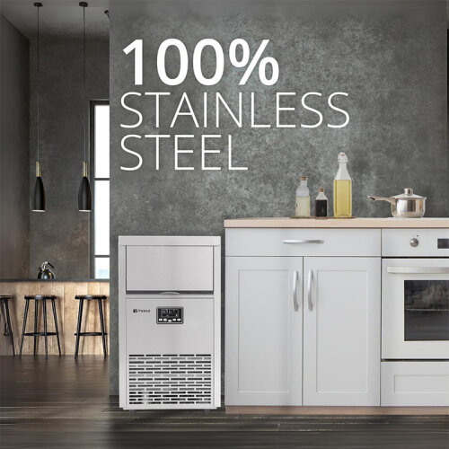 Vosco VSC-65/S Hazneli Küp Buz Makinesi, 65 kg/gün Kapasiteli - 4