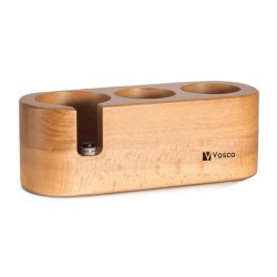 Vosco VSC-MT3 3 Compartment Wooden Tamper Stand - Vosco