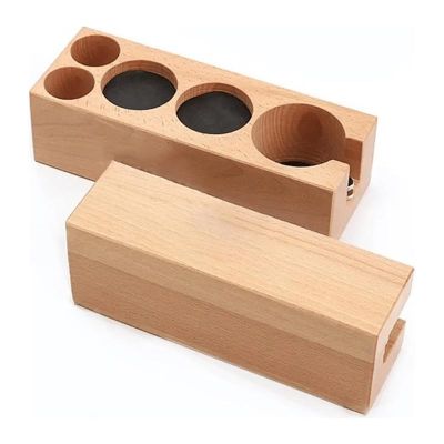 Vosco VSC-MT4 5 Compartment Wooden Tamper Stand - Vosco