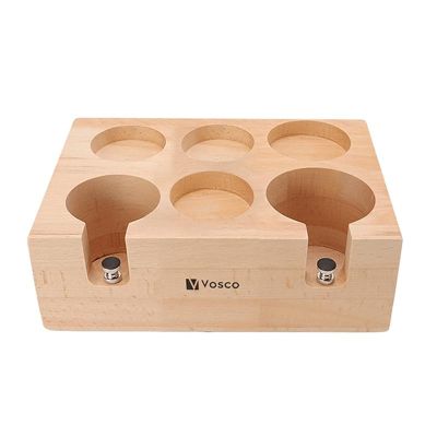Vosco VSC-MT6 6 Gözlü Ahşap Tamper Standı - 1