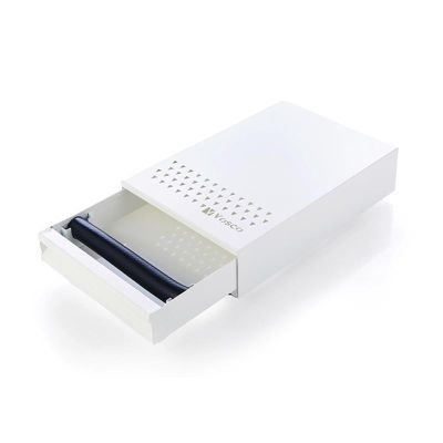 Vosco VSC-PCB Kahve Posa Çekmecesi Knock Box, Beyaz - 1