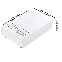 Vosco VSC-PCB Kahve Posa Çekmecesi Knock Box, Beyaz - 4
