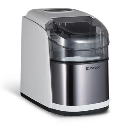 Vosco VSCB-12B Household Finger Ice Machine with Reservoir, 12 kg/day Capacity, Grey - Vosco