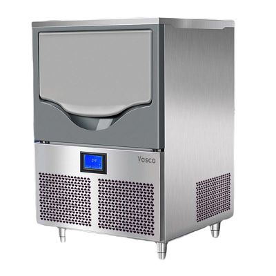 Vosco VSCB-40C ماكينة تصنيع مكعبات الثلج تحت الطاولة مع قادوس سلسلة Aura، سعة 40 كجم/يوميًا - Vosco