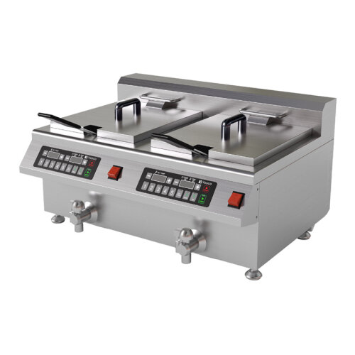 Vosco VSL-FRT2C12B Çift Hazneli Fritöz, 12+12 L, Elektrikli - Vosco