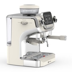 Vosco VST-520ECB Öğütücülü Barista Espresso Kahve Makinesi, 1 Gruplu, Beyaz - Thumbnail