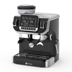 Vosco VST-520ECS Кофеварка эспрессо Barista с кофемолкой, 1 группа, черный - Vosco (1)