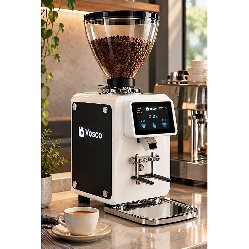 Vosco VV-64B On Demand Kahve Değirmeni, Beyaz - Vosco