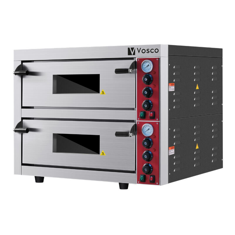 Vosco VWG-10T 25 cm 6+6 Pizza Kapasiteli Çift Katlı Pizza Fırını, Elektrikli - Vosco