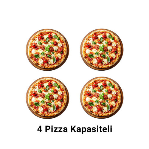 Vosco VWG-4T 25 cm 4 Pizza Kapasiteli Tek Katlı Pizza Fırını, Elektrikli - 2
