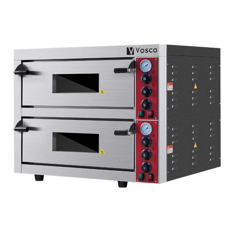Vosco VWG-6T 25 cm 2+2 Pizza Kapasiteli Çift Katlı Pizza Fırını, Elektrikli - Vosco