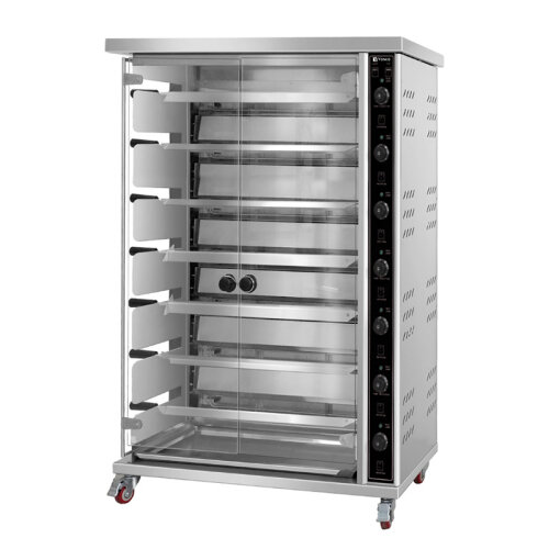 Vosco VWJG-7P 35 Piliç Kapasiteli Piliç Çevirme Fırını, Elektrikli - Vosco