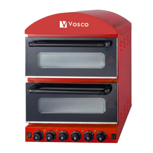 Vosco VZM-H2 20 cm 2+2 Pizza Kapasiteli Çift Katlı Pizza Fırını, Elektrikli - Vosco