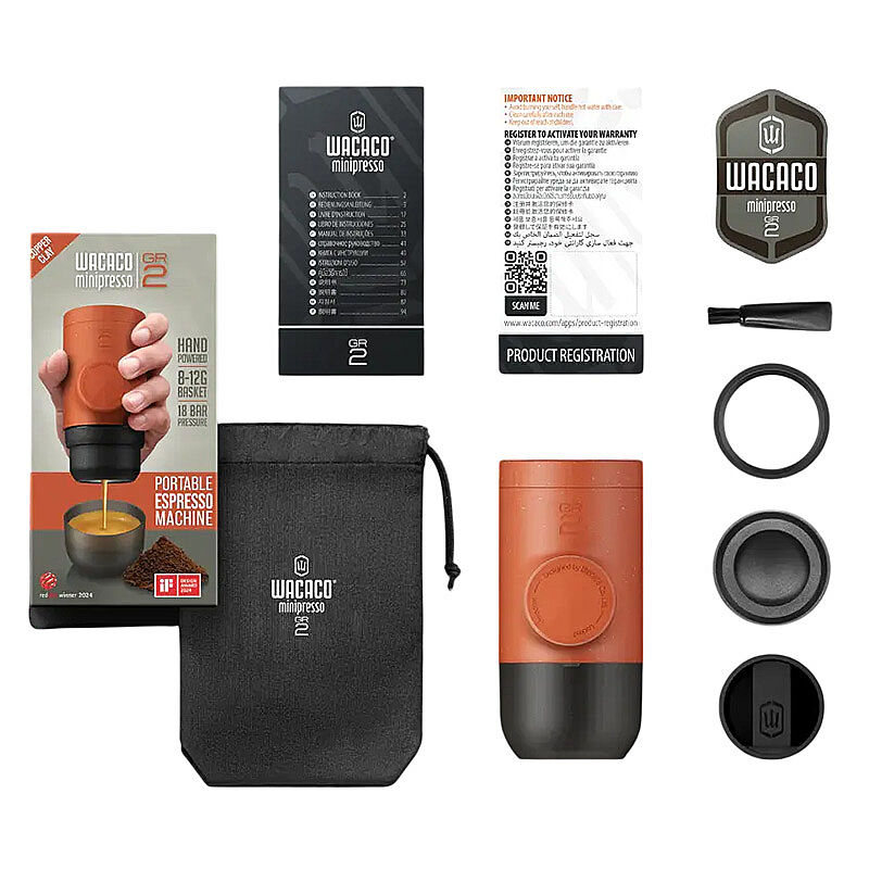 Wacaco Minipresso GR2 Manuel Espresso Makinesi, Bakır - Wacaco