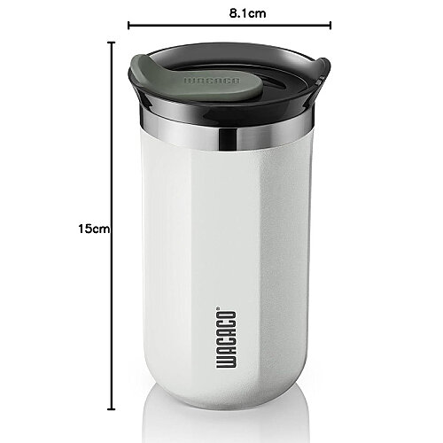 Wacaco Octaroma Lungo Termos Mug, Beyaz - 2