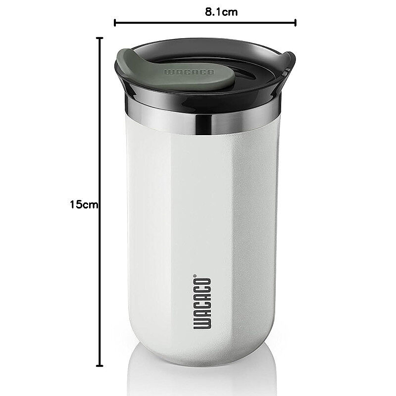 Wacaco Octaroma Lungo Termos Mug, Beyaz - Wacaco
