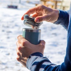 Wacaco Octaroma Lungo Termos Mug, Göl Mavisi - 4