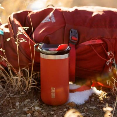 Wacaco Octaroma Lungo Termos Mug, Kırmızı - 4