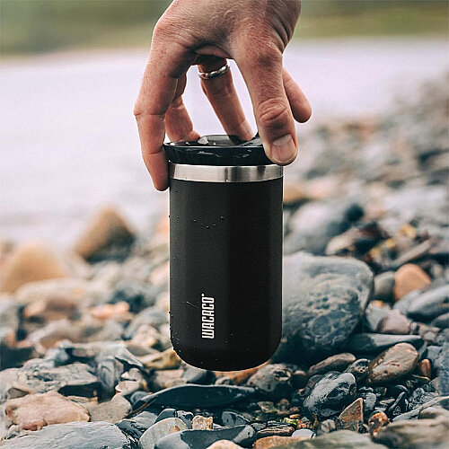 Wacaco Octaroma Lungo Termos Mug, Siyah - 7