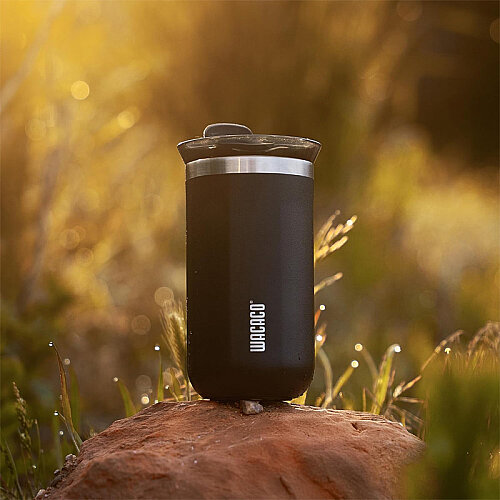 Wacaco Octaroma Lungo Termos Mug, Siyah - 4