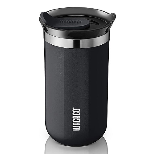 Wacaco Octaroma Lungo Termos Mug, Siyah 