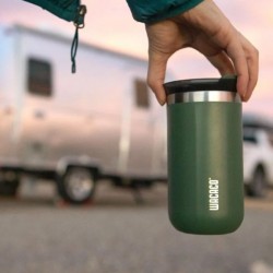 Wacaco Octaroma Lungo Thermos Mug, Dark Green - 4