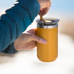 Wacaco Octaroma Lungo Thermos Mug, Turmeric Yellow - 4