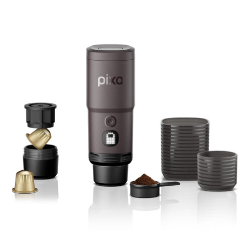 Wacaco Pixapresso Şarj Edilebilir Pilli Taşınabilir Espresso Makinesi, Bordo 