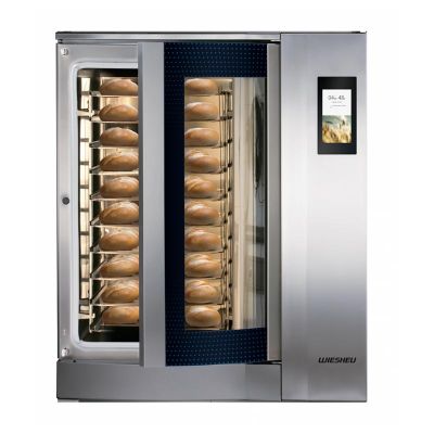 Wiesheu Набор духовых шкафов Dibas Blue 64 L и Blue 64 S с нижней подставкой и вытяжкой - Wiesheu