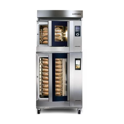 Wiesheu Набор духовых шкафов Dibas Blue 64 L и Blue 64 S с нижней подставкой и вытяжкой - Wiesheu