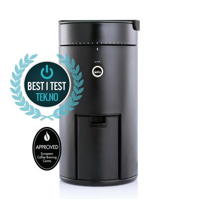 Wilfa WSFBS-200B طاحنة قهوة مسطحة مسطحة التروس مسطحة 58 مم، أسود - Wilfa