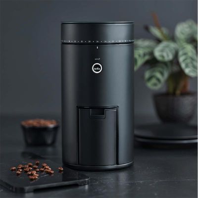 Wilfa WSFBS-200B Uniform 58 mm Flat Gear Weighing Coffee Grinder, Black - Wilfa