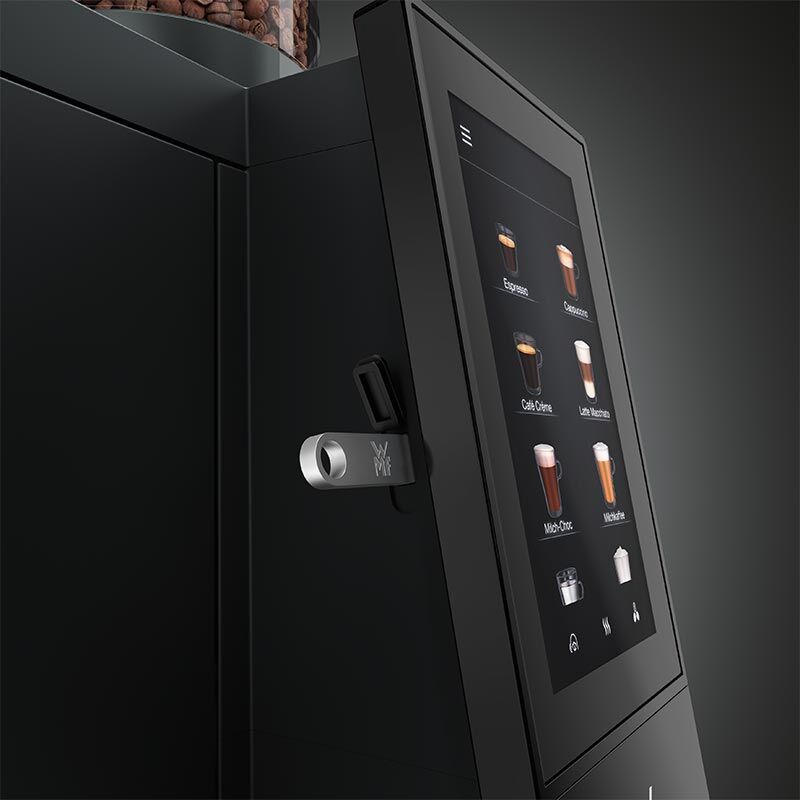 WMF 1300S Fully Automatic Basic Coffee Machine, 1 Grinder, 1 Chocolate Slot - WMF