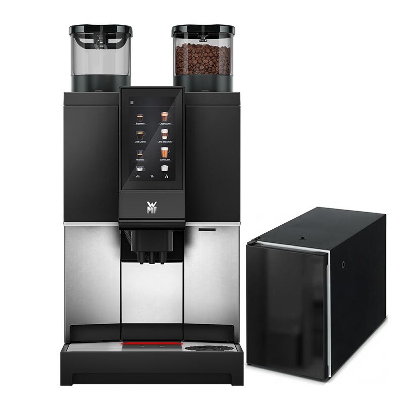WMF 1300S ماكينة تحضير القهوة الذكية الأوتوماتيكية بالكامل، 1 مطحنة، 1 فتحة شوكولاتة - WMF