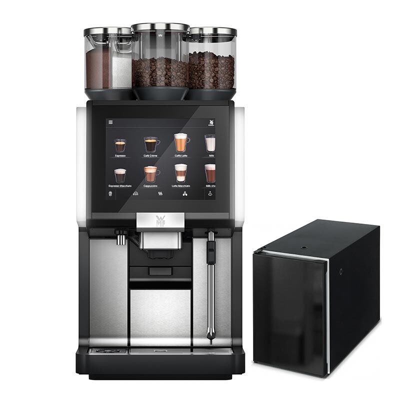 WMF 5000S Полностью автоматическая динамическая кофемашина с молоком, 1 кофемолка, 1 слот для шоколада - WMF