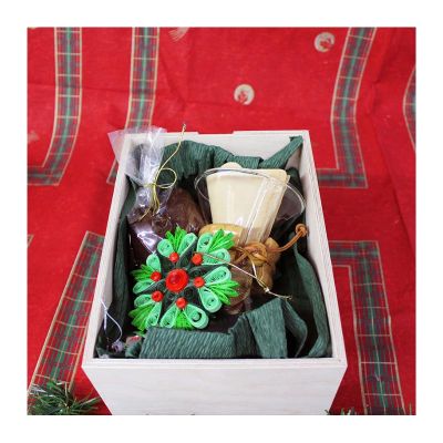 Yılbaşı Chemex Kahve Demleme Ahşap Hediye Kutusu - 7