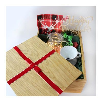 Yılbaşı V60 Kahve Demleme Seti Ahşap Hediye Kutusu - Cafemarkt