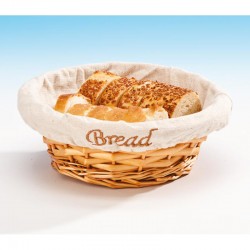 Zicco JN-197 Bezli Yuvarlak Ekmek Sepeti, 18x6 cm, Açık Renk - Zicco