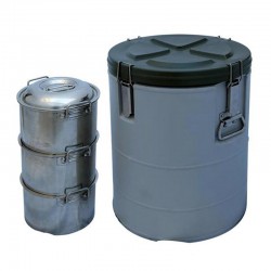 Tribeca Box, Yuvarlak, İçi Paslanmaz, 33 L, 420x54 mm, Gri - Tribeca