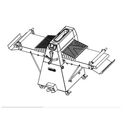 Zanolli Sirio Kanatlı Set Üstü Hamur Açma Makinesi, 600/1200 mm - 2