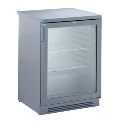 Zanussi 110569 ثلاجة بباب زجاجي واحد تحت السطح، 160 لتر، طلاء رمادي - Zanussi